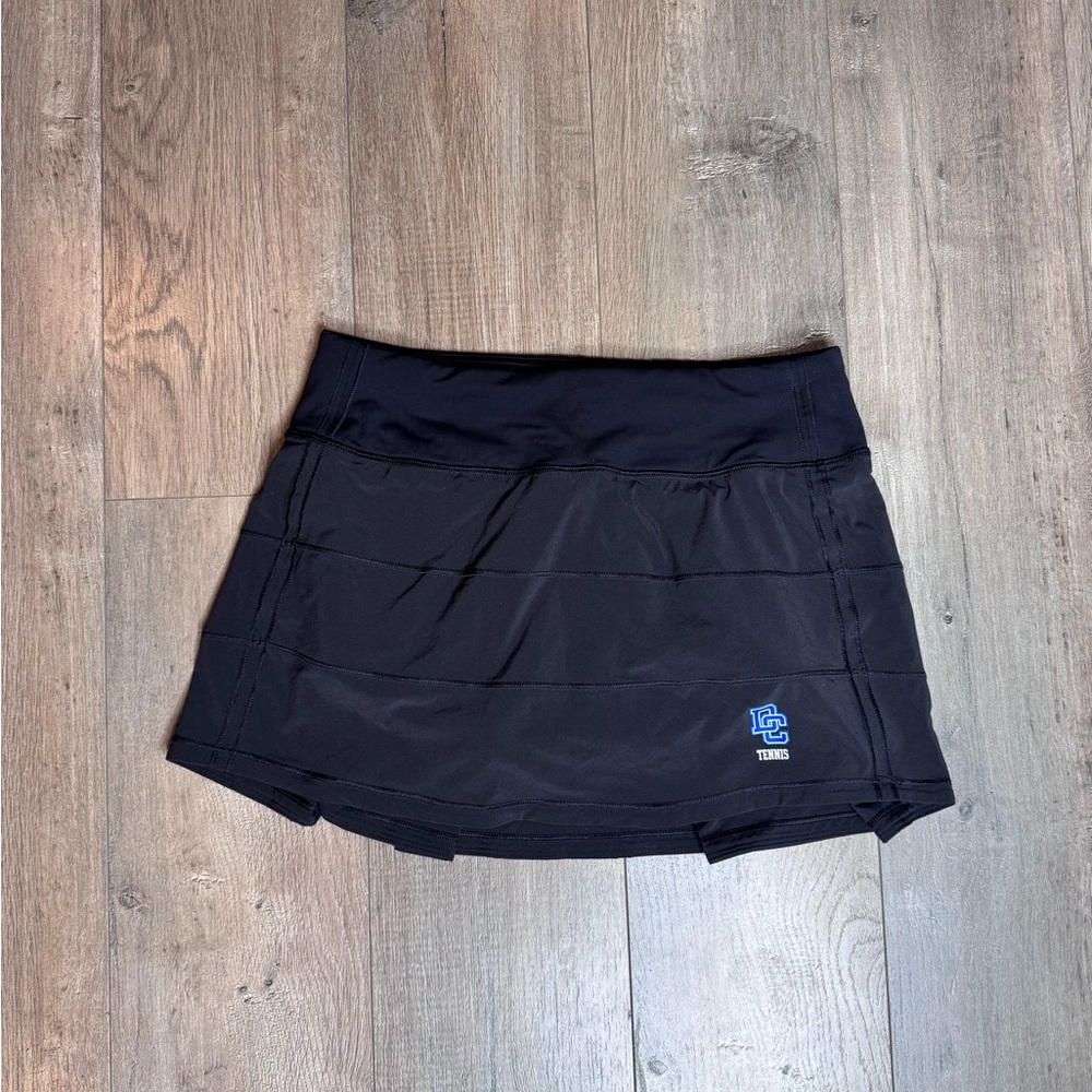 Lululemon Black Tennis Skirt with built in shorts  size 4
